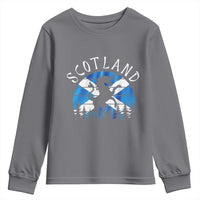 Funny Scotland Unicorn Scottish Flag Saltire Youth Sweatshirt