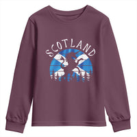 Funny Scotland Unicorn Scottish Flag Saltire Youth Sweatshirt