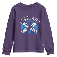 Funny Scotland Unicorn Scottish Flag Saltire Youth Sweatshirt