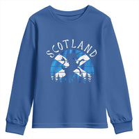 Funny Scotland Unicorn Scottish Flag Saltire Youth Sweatshirt