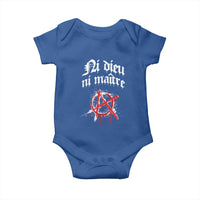Ni Dieu Ni Matre No God No Masters Baby Onesie Anarchy Symbol