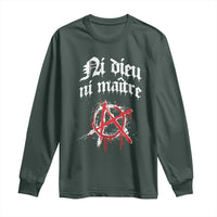 Ni Dieu Ni Matre No God No Masters Long Sleeve Shirt Anarchy Symbol