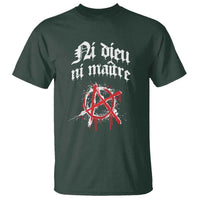 Ni Dieu Ni Matre No God No Masters T Shirt Anarchy Symbol