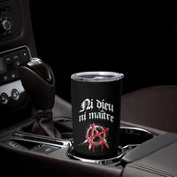 Ni Dieu Ni Matre No God No Masters Tumbler Cup Anarchy Symbol