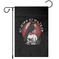 Ni Dieu Ni Matre No God No Masters Garden Flag Raven Skull - Wonder Print Shop
