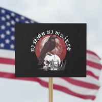 Ni Dieu Ni Maitre No God No Masters Protest Sign Raven Skull - Wonder Print Shop