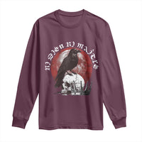 Ni Dieu Ni Matre No God No Masters Long Sleeve Shirt Raven Skull