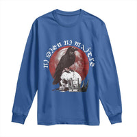 Ni Dieu Ni Matre No God No Masters Long Sleeve Shirt Raven Skull