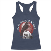 Ni Dieu Ni Matre No God No Masters Racerback Tank Top Raven Skull