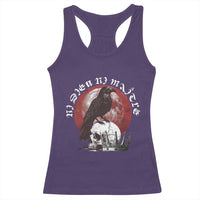 Ni Dieu Ni Matre No God No Masters Racerback Tank Top Raven Skull