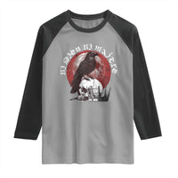 Ni Dieu Ni Matre No God No Masters Raglan Shirt Raven Skull