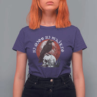 Ni Dieu Ni Matre No God No Masters T Shirt For Women Raven Skull