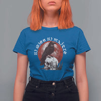Ni Dieu Ni Matre No God No Masters T Shirt For Women Raven Skull