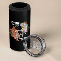 Public Health Over Corporate Wealth 4 in 1 Can Cooler Tumbler Social Justice Tiger