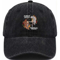 Public Health Over Corporate Wealth Washed Cotton Baseball Cap Social Justice Tiger