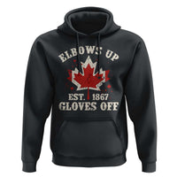 Elbows Up Canada EST 1867 Hoodie Proud Canadian Maple Leaf