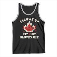 Elbows Up Canada EST 1867 Tank Top Proud Canadian Maple Leaf