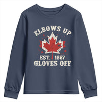 Elbows Up Canada EST 1867 Youth Sweatshirt Proud Canadian Maple Leaf