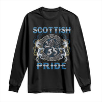 Scottish Pride Long Sleeve Shirt Lion Rampant Unicorns Scottish Flag