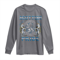 Scottish Pride Long Sleeve Shirt Lion Rampant Unicorns Scottish Flag