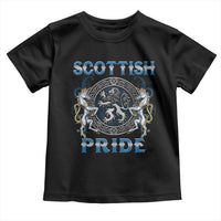Scottish Pride Toddler T Shirt Lion Rampant Unicorns Scottish Flag