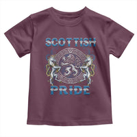 Scottish Pride Toddler T Shirt Lion Rampant Unicorns Scottish Flag