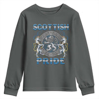 Scottish Pride Youth Sweatshirt Lion Rampant Unicorns Scottish Flag
