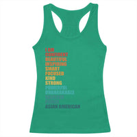 I Am Confident Beautiful Inspiring Asian American Racerback Tank Top AAPI Heritage Month