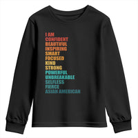 I Am Confident Beautiful Inspiring Asian American Youth Sweatshirt AAPI Heritage Month
