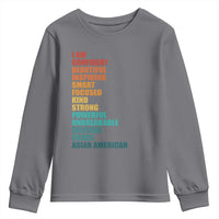 I Am Confident Beautiful Inspiring Asian American Youth Sweatshirt AAPI Heritage Month