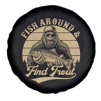 Fish Around And Find Trout Spare Tire Cover Bigfoot Fishing