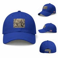 Theodore Roosevelt and Bigfoot Arm Wrestling Retro Baseball Cap