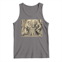 Theodore Roosevelt and Bigfoot Arm Wrestling Retro Tank Top