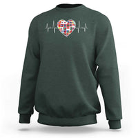AAPI Heritage Month Heartbeat Heart Asian American and Pacific Islander Countries Flag Sweatshirt