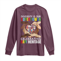 AAPI Heritage Month Long Sleeve Shirt Diversity Is Our Superpower Asian American and Pacific Islander Countries