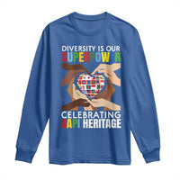 AAPI Heritage Month Long Sleeve Shirt Diversity Is Our Superpower Asian American and Pacific Islander Countries