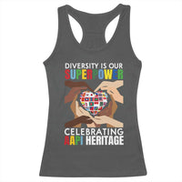 AAPI Heritage Month Racerback Tank Top Diversity Is Our Superpower Asian American and Pacific Islander Countries