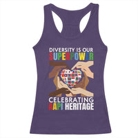 AAPI Heritage Month Racerback Tank Top Diversity Is Our Superpower Asian American and Pacific Islander Countries