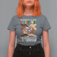 AAPI Heritage Month T Shirt For Women Diversity Is Our Superpower Asian American and Pacific Islander Countries