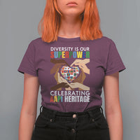 AAPI Heritage Month T Shirt For Women Diversity Is Our Superpower Asian American and Pacific Islander Countries