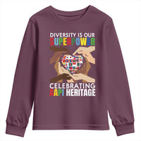 AAPI Heritage Month Youth Sweatshirt Diversity Is Our Superpower Asian American and Pacific Islander Countries