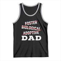 Funny Biological Adoptive Foster Dad Tank Top Fathers Day - Wonder Print Shop