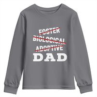 Funny Biological Adoptive Foster Dad Youth Sweatshirt Fathers Day - Wonder Print Shop