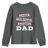 Funny Biological Adoptive Foster Dad Youth Sweatshirt Fathers Day - Wonder Print Shop