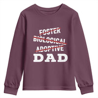 Funny Biological Adoptive Foster Dad Youth Sweatshirt Fathers Day - Wonder Print Shop