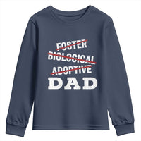 Funny Biological Adoptive Foster Dad Youth Sweatshirt Fathers Day - Wonder Print Shop