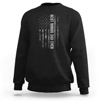 Funny Best Bonus Dad Ever Sweatshirt Fathers Day American Flag
