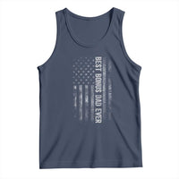 Funny Best Bonus Dad Ever Tank Top Fathers Day American Flag