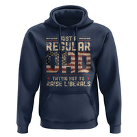 Funny Just A Regular Dad Trying Not To Raise Liberals Hoodie Fathers Day