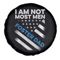 Funny Foster Parent I Am Not Most Men Foster Dad Spare Tire Cover American Flag